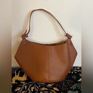 Large honey kangaroo Leather Handbag